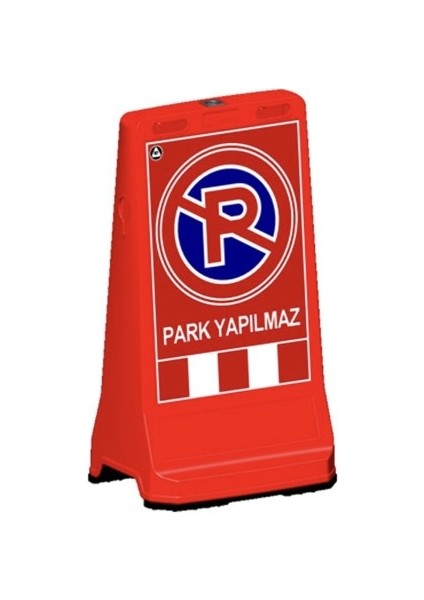 Park Yapılmaz Baskılı Çift Yön Ultra Levhalı Reklam Dubası Kırmızı Renk 7.5 kg