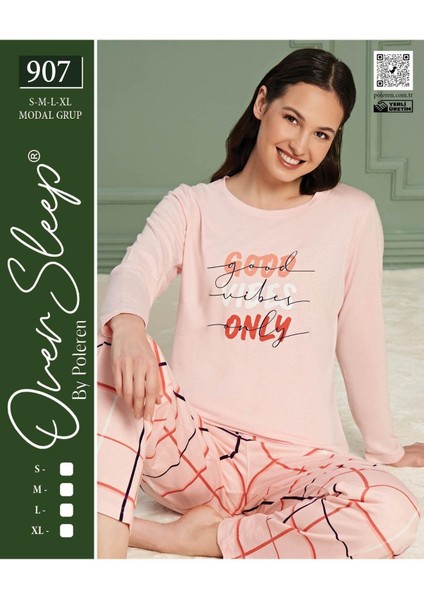 Over Sleep Poleren Pijama Takım