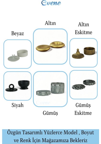 Dekoratif Kapaklı Kutu Çok Amaçlı Kutu Takı Kutusu Model 11