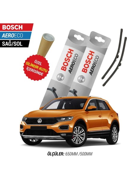 Volkswagen T-Roc 2021 Silecek Takımı Bosch Aeroeco