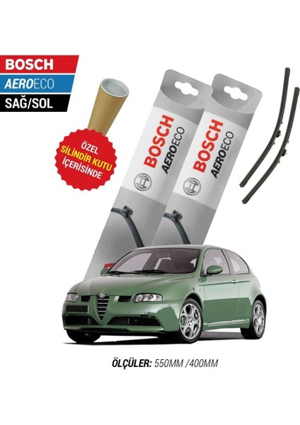 Alfa Romeo 147 2000 Silecek Takımı Bosch Aeroeco