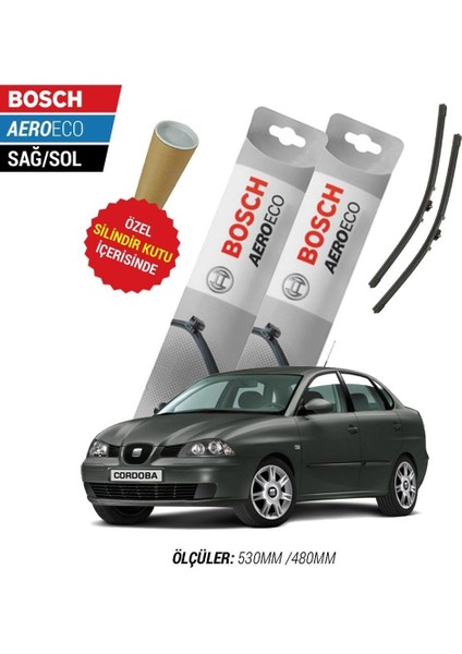 Seat Cordoba 2006 Silecek Takımı Bosch Aeroeco