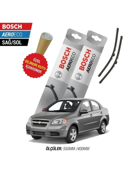 Chevrolet Aveo Sedan 2006 Silecek Takımı Bosch Aeroeco