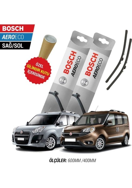 Fiat Doblo 2019 Silecek Takımı Bosch Aeroeco