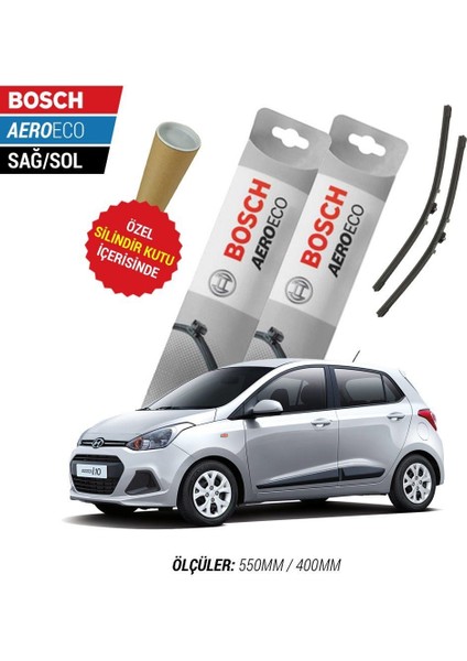 Hyundai I10 2011 Silecek Takımı Bosch Aeroeco