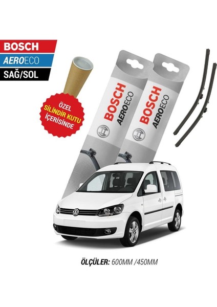 Volkswagen Caddy 2011 Silecek Takımı Bosch Aeroeco