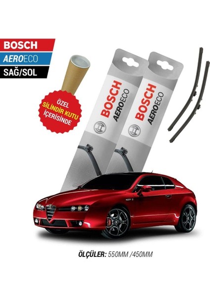 Alfa Romeo Brera 2008 Silecek Takımı Bosch Aeroeco