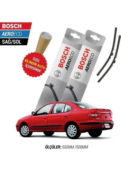 Renault Megane 1 2001 Silecek Takımı Bosch Aeroeco