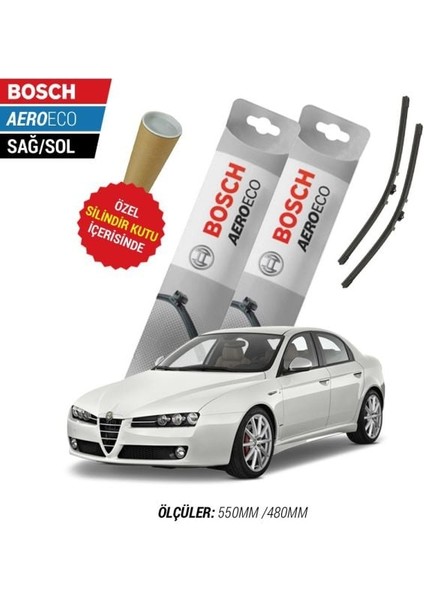 Alfa Romeo 159 2006 Silecek Takımı Bosch Aeroeco