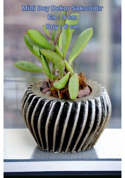 El Yapımı Saksı Gümüş Dekoratif Saksı Küçük Boy Model 13 fiyatları