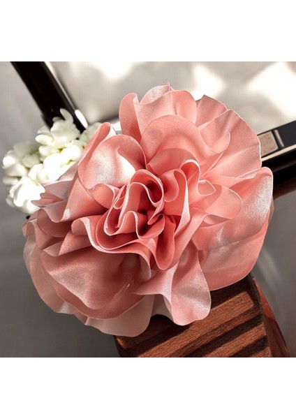 Çiçekli Mandal Toka Büyük Mandal Toka Kumaş Çiçekli Saç Tokası Modern Saç Dekorasyonu fırsatları