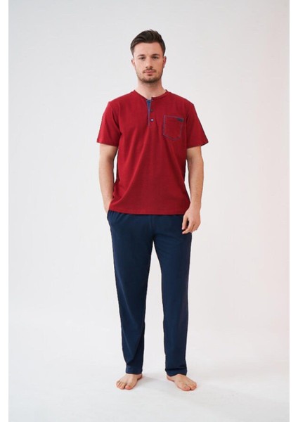 Erkek 3'lü Pijama Şort Takım
