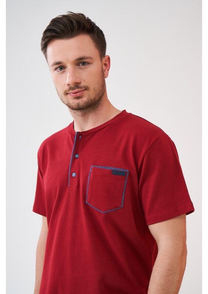 Erkek 3'lü Pijama Şort Takım