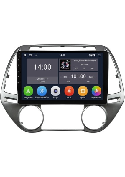 Hyundai I20 Android Multimedya Sistemi (2008-2012) 4+64 GB