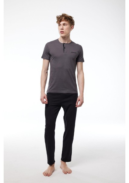 Erkek Bordo 2 Li Takım Düğmeli Yazlık Pijama Takımı 6020 fiyatları