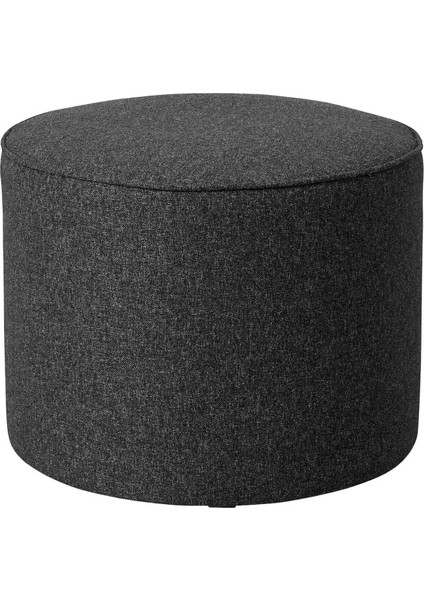Puf Keten Kumaş Kumaş Makyaj Pufu Puf Sandalye Ayak Uzatma Pufu 45 cm Yükseklik