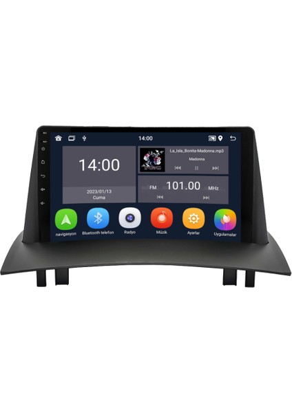 Renault Megane 2 Android Multimedya Sistemi (2004-2010) 4+64 GB