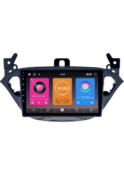 Opel Corsa E Android Multimedya Sistemi (2015-2019) 6+64 GB 4K OLED