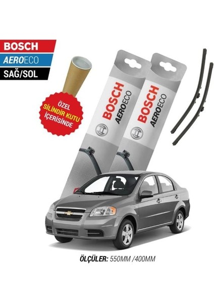 Chevrolet Aveo Sedan 2007 Silecek Takımı Bosch Aeroeco