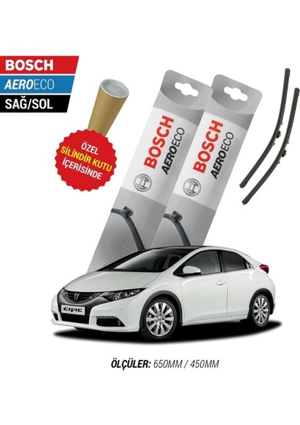 Honda Civic Hb 2015 Silecek Takımı Bosch Aeroeco