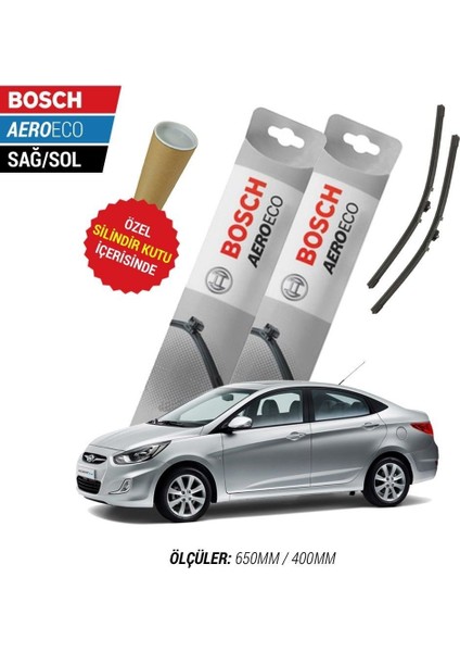 Hyundai Accent Blue 2013 Silecek Takımı Bosch Aeroeco