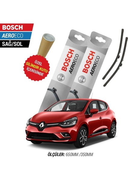 Renault Clio 4 2012 Silecek Takımı Bosch Aeroeco