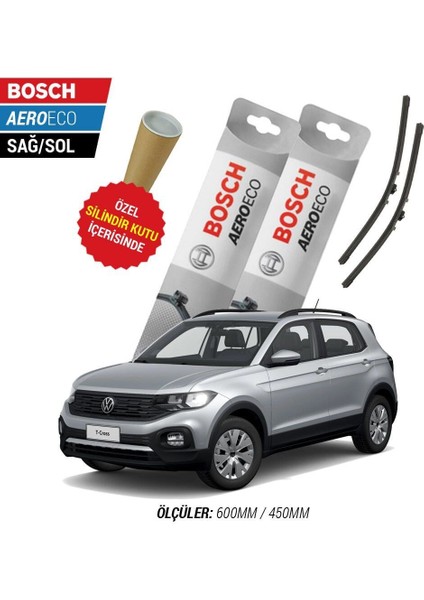 Vw T-Cross 2022 Silecek Takımı Bosch Aeroeco