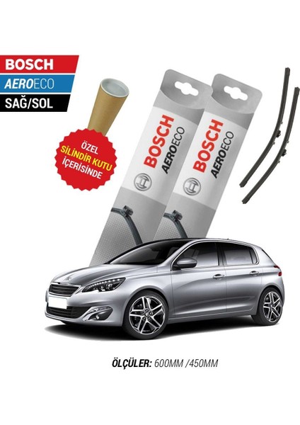 Peugeot 308 2020 Silecek Takımı Bosch Aeroeco