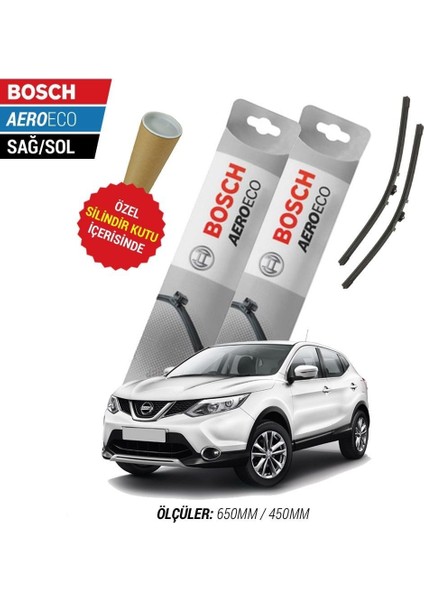 Nissan Qashqai 2018 Silecek Takımı Bosch Aeroeco