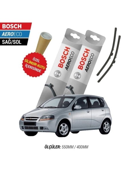 Chevrolet Kalos 2005 Silecek Takımı Bosch Aeroeco