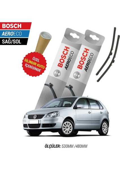 Volkswagen Polo 2007 Silecek Takımı Bosch Aeroeco