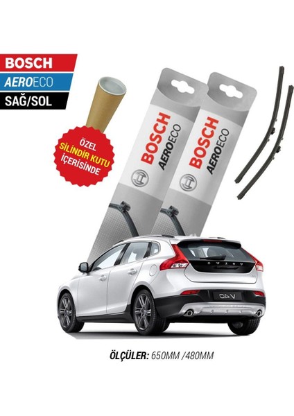 Volvo V40 Cross Country 2016 Silecek Takımı Bosch Aeroeco