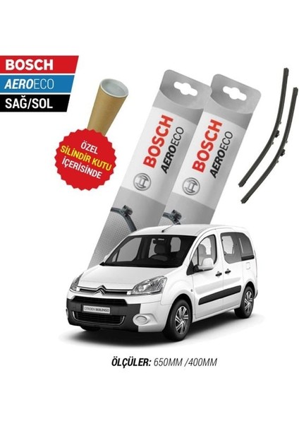 Citroen Berlingo 2018 Silecek Takımı Bosch Aeroeco