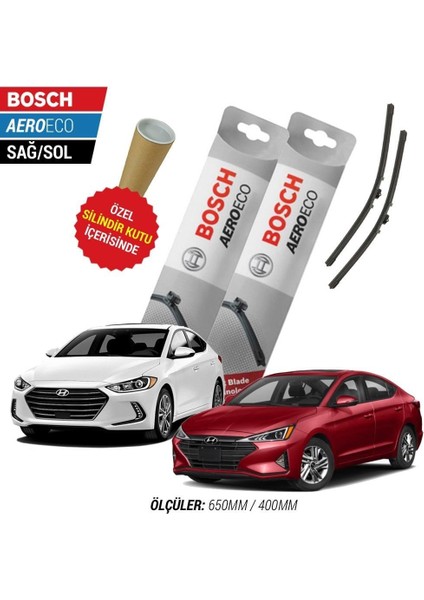 Hyundai Elantra 2018 Silecek Takımı Bosch Aeroeco