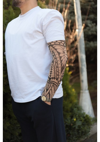 Giyilebilir Desenli Kol Dövmesi 3D Baskılı Tattoo