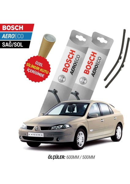 Renault Laguna 2 2003 Silecek Takımı Bosch Aeroeco
