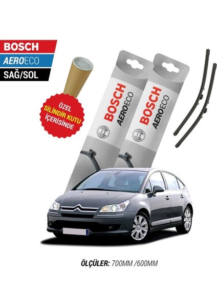 Citroen C4 2009 Silecek Takımı Bosch Aeroeco