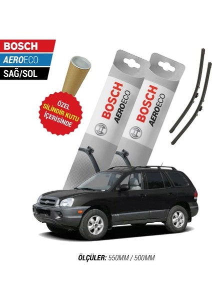 Hyundai Santa Fe 2000 Silecek Takımı Bosch Aeroeco
