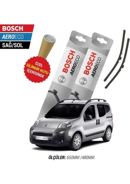 Citroen Nemo 2008 Silecek Takımı Bosch Aeroeco