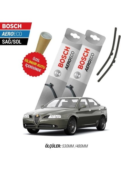 Alfa Romeo 166 2000 Silecek Takımı Bosch Aeroeco
