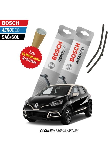 Renault Captur 2014 Silecek Takımı Bosch Aeroeco