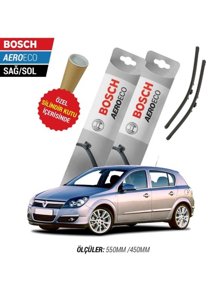 Opel Astra H 2005 Silecek Takımı Bosch Aeroeco