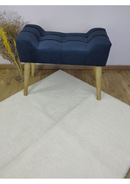 Antrasit Modrn Puf, Makyaj Masası Pufu, Kapı Yanı Pufu, Torna Ayaklı Puf