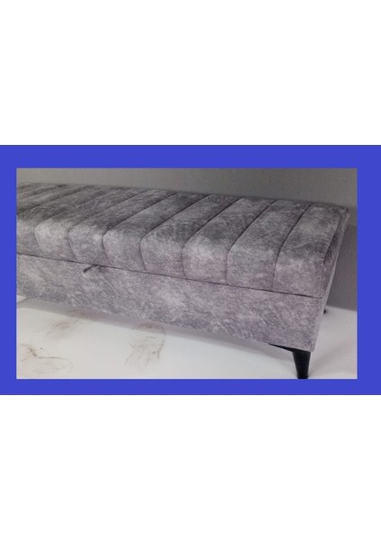 100 x 40 x 45 Cayz Yatak Ucu Puf Krem