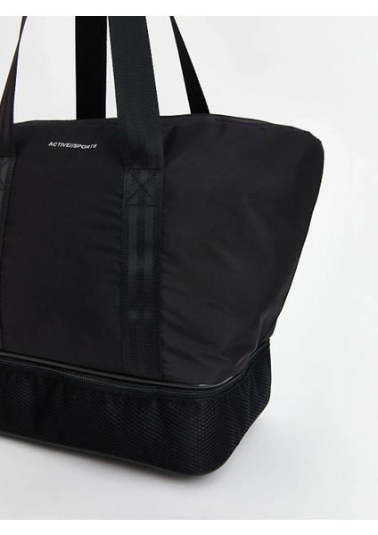 Lcw Accessorıes Siyah Çok Bölmeli Kadın Spor Çantası
