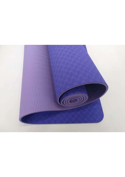 Standart Ölçüler 6mm Kalınlık 183X61 cm Kaymaz Yoga Matı/pilates Minderi-Taşıma Kayışlı