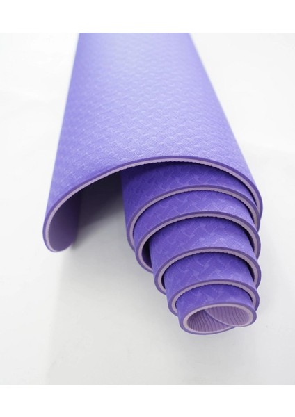 Standart Ölçüler 6mm Kalınlık 183X61 cm Kaymaz Yoga Matı/pilates Minderi-Taşıma Kayışlı