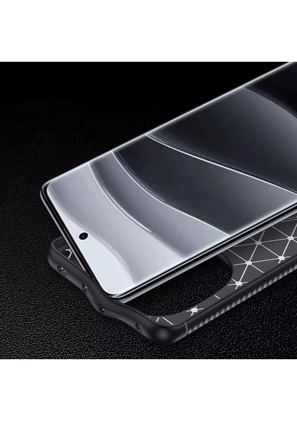 Xiaomi Redmi Note 14 Pro Plus Kılıf Kamera Çıkıntılı Karbon Desenli Renk Atmaz Koruyucu Negro Kapak