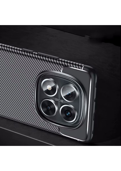 Xiaomi Redmi Note 14 Pro Plus Kılıf Kamera Çıkıntılı Karbon Desenli Renk Atmaz Koruyucu Negro Kapak