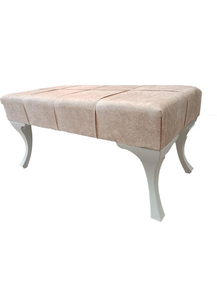 Dekoratif Puf Ayak Ucu Kapı Önü Makyaj Pufu 88 x 40 cm
